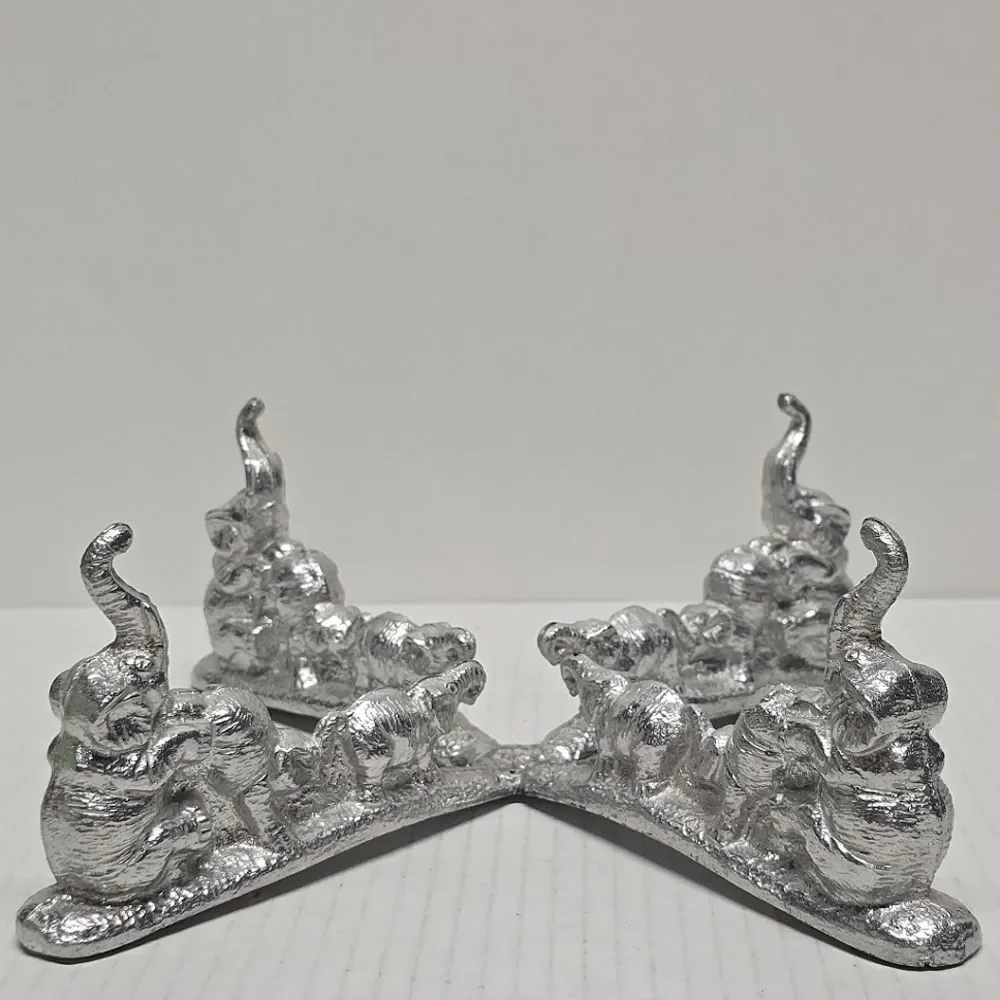 ARTHUR COURT Aluminum Casted Elephant Salad‎ Bowl Holder Vintage 1987